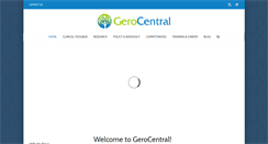 Desktop Screenshot of gerocentral.org