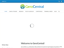 Tablet Screenshot of gerocentral.org